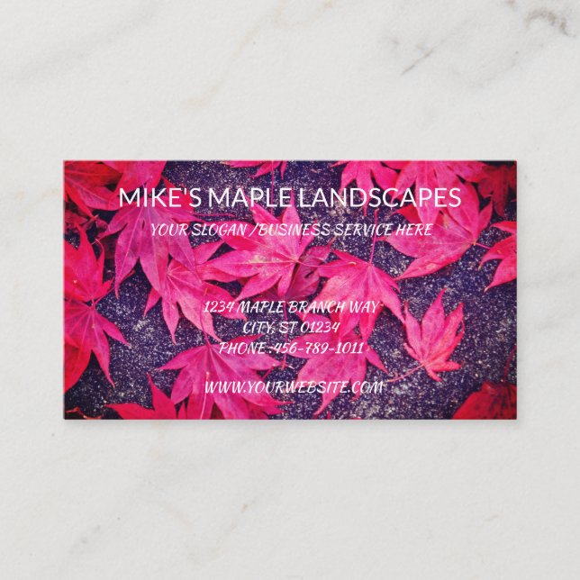 Landscape Service Business Card (Front)