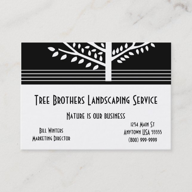 Landscape Services Business Card (Front)