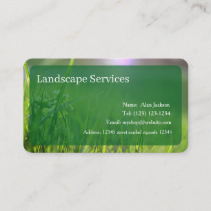 Landscape Services Business card editable
