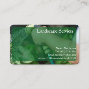 Landscape Services Business card editable