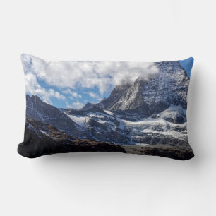Landscape Swiss Alps Matterhorn Mountain  Lumbar Cushion