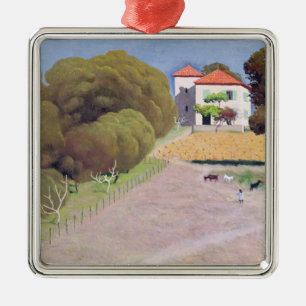 Landscape, The House with the Red Roof, 1924 Metal Tree Decoration