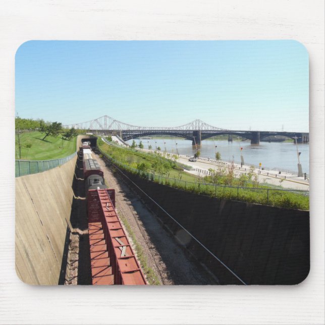 Landscape Train Mouse Pad (Front)