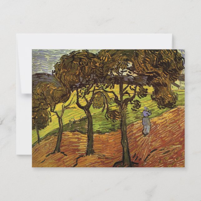 Landscape, Trees and Figures by Vincent van Gogh (Front)