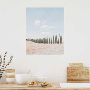 Landscape Tuscany Soft Colours Poster