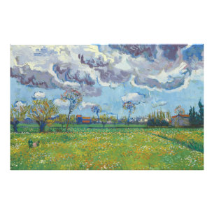 Landscape Under a Stormy Sky Vincent Gogh Photo Print