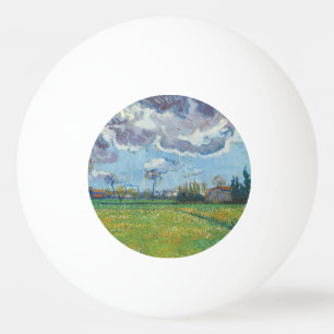 Landscape Under a Stormy Sky Vincent Gogh  Ping Pong Ball
