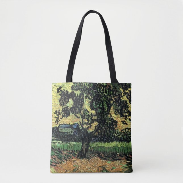 Landscape w Chateau of Auvers by Vincent van Gogh Tote Bag (Front)