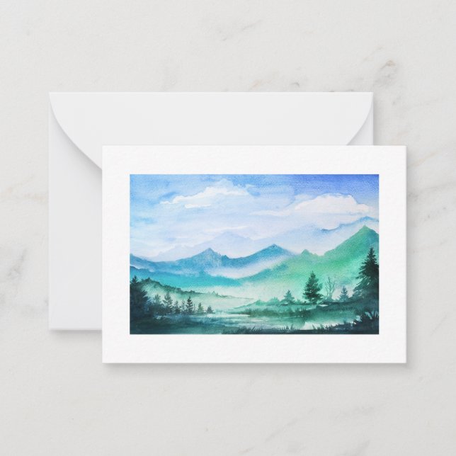 landscape watercolor note card (Front)
