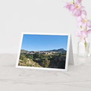 Landscape Waterway, Chelva, Valencia, Spain Card