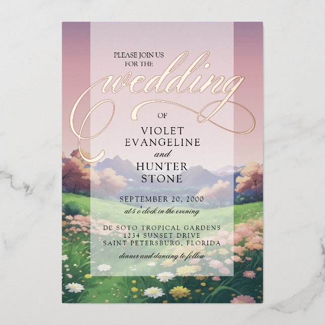 Landscape Wildflowers Wedding (Front)