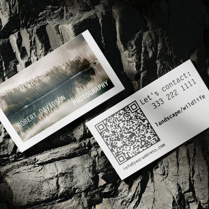 Landscape Wildlife Photography Custom Photo Upload Business Card