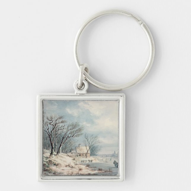 Landscape: Winter Key Ring (Front)