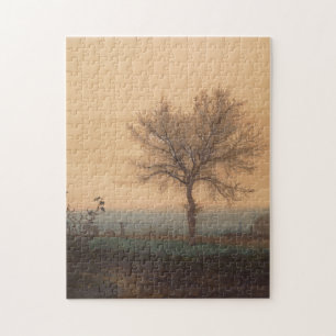 Landscape with a Bare Tree and a Plowman Jigsaw Puzzle