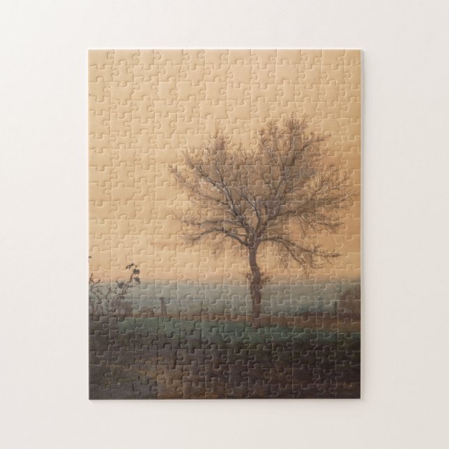 Landscape with a Bare Tree and a Plowman Jigsaw Puzzle (Vertical)