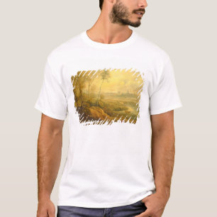 Landscape with a Birdcatcher (oil on panel) T-Shirt
