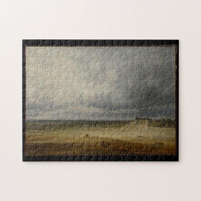 Landscape with a Ploughed Field and a Village prob Jigsaw Puzzle (Horizontal)