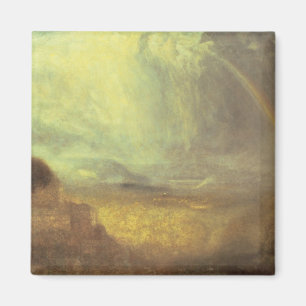 Landscape with a rainbow magnet