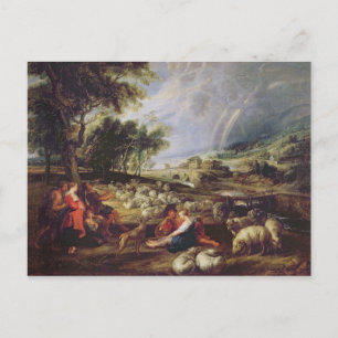 Landscape with a Rainbow Postcard