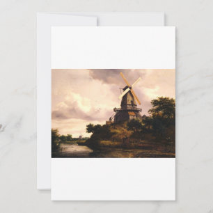 Landscape with a Windmill Thank You Card