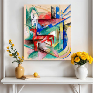 Landscape with Animals by Franz Marc Poster