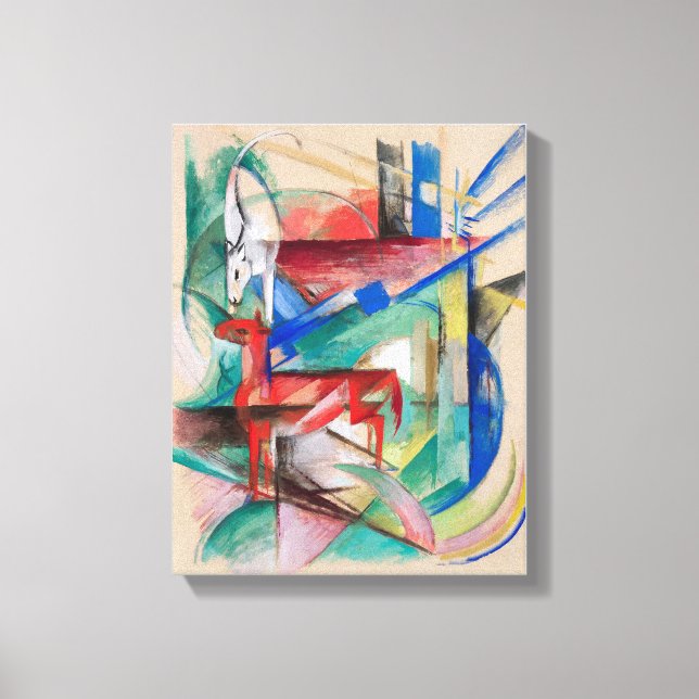 Landscape with Animals Canvas Print (Front)