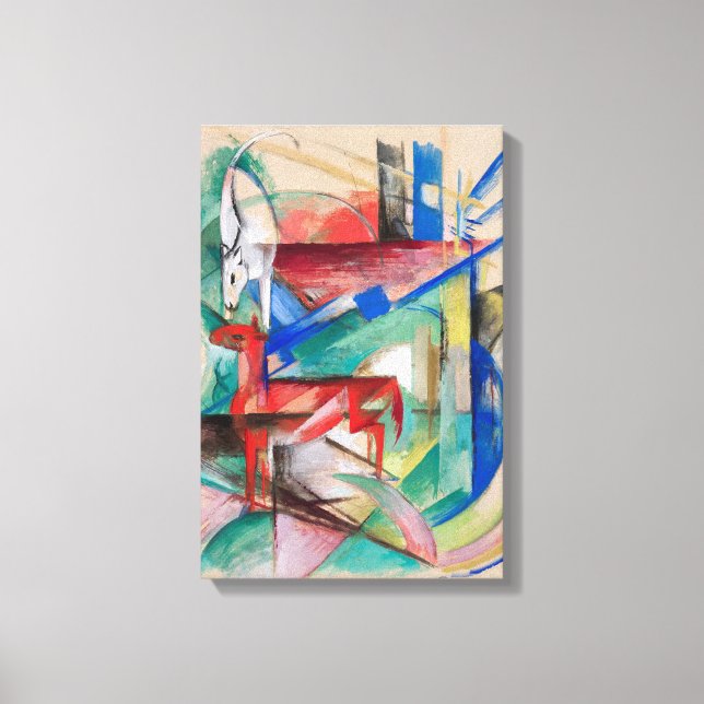 Landscape with Animals Canvas Print (Front)