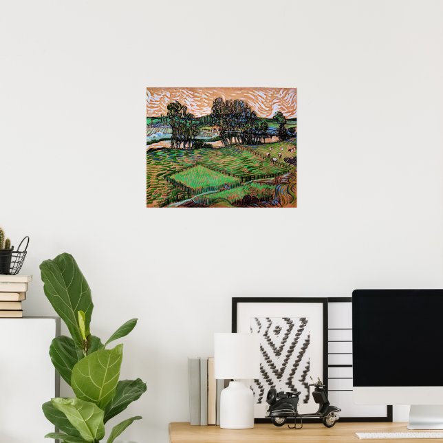 Landscape with Bridge Across Oise Poster (Home Office)