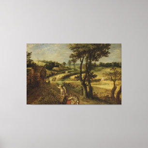 Landscape with Cattle, Adolf Karel Maximiliaan Eng Canvas Print