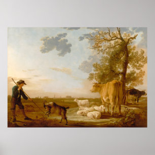 Landscape with cattle Aelbert Cuyp  Poster
