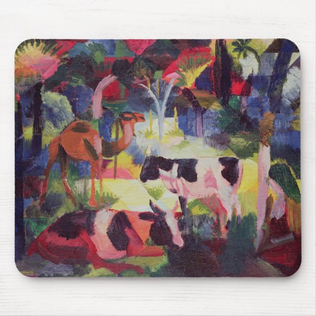 Landscape with Cows and a Camel Mouse Pad (Front)