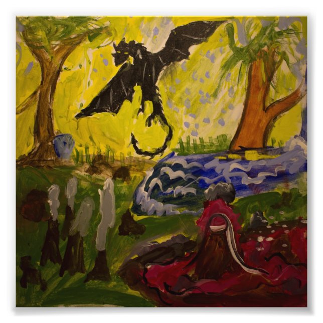 Landscape with Dragon by Genevieve & John Photo Print (Front)