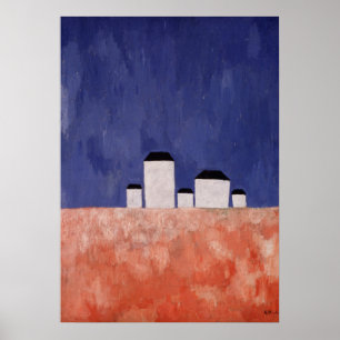 Landscape with Five Houses, c.1932 Poster