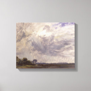 Landscape with Grey Windy Sky, c.1821-30 (oil on p Canvas Print