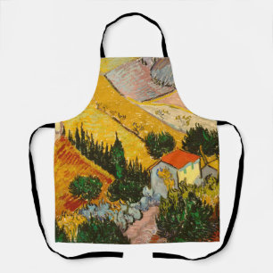 Landscape with House and PloughmaVincent van Gogh  Apron