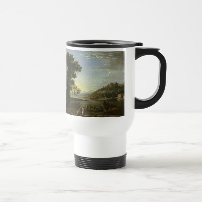 Landscape with Merchants - Claude Lorrain Travel Mug (Right)