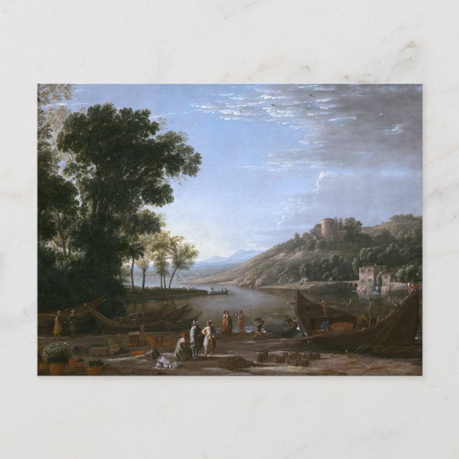 Landscape with Merchants Postcard (Front)