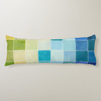 Landscape with Multicolored Pixilated Squares