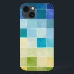 Landscape with Multicolored Pixilated Squares iPhone 13 Case<br><div class="desc">Megan Meagher created this piece utilising a style known as digital pixilation. Artists use computer programs to design and draw their pieces, producing impressionistic renderings of real world settings. If you love abstract, experimental art this print is for you!</div>