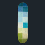 Landscape with Multicolored Pixilated Squares Skateboard<br><div class="desc">Megan Meagher created this piece utilising a style known as digital pixilation. Artists use computer programs to design and draw their pieces,  producing impressionistic renderings of real world settings. If you love abstract,  experimental art this print is for you!</div>