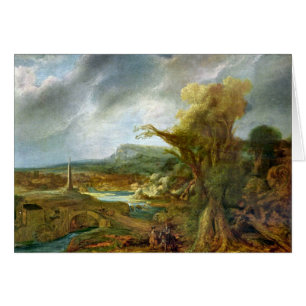 Landscape with Obelisk by Rembrandt