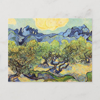 Landscape with olive Trees by Vincent van Gogh Postcard