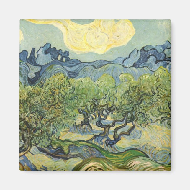 Landscape with Olive Vincent Willem van Gogh  Magnet (Front)