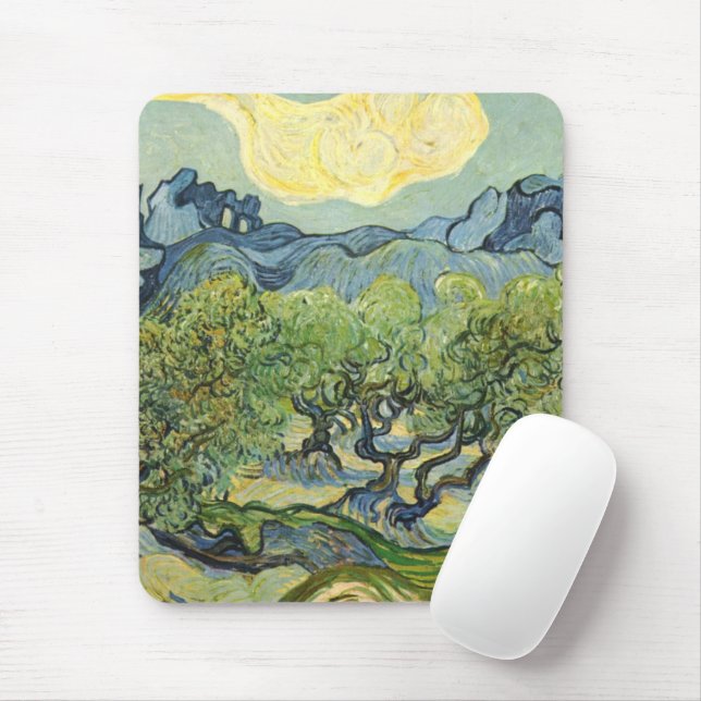 Landscape with Olive Vincent Willem van Gogh     Mouse Pad (With Mouse)