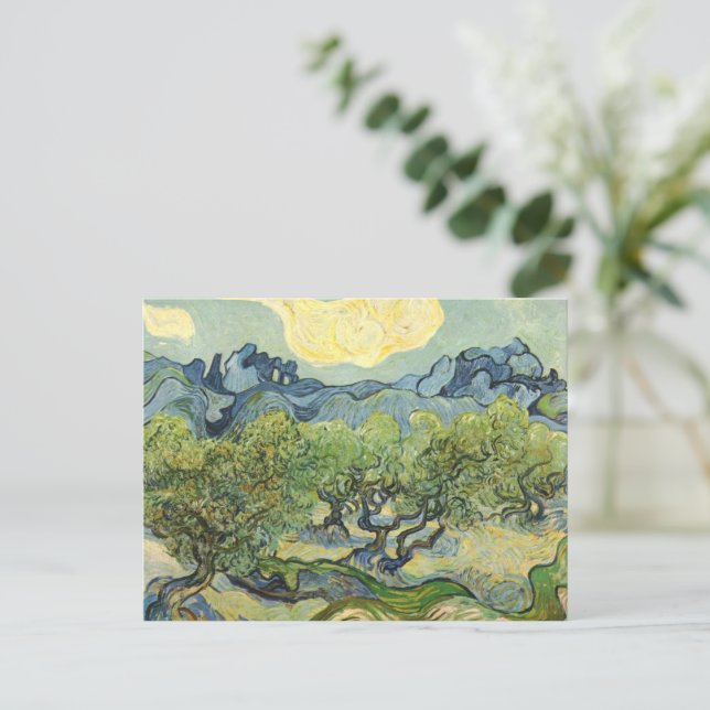 Landscape with Olive Vincent Willem van Gogh  Postcard (Standing Front)