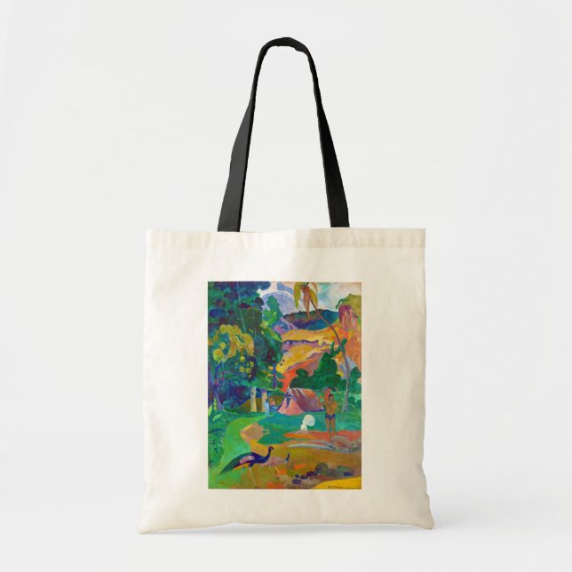 Landscape with Peacocks, Gauguin Tote Bag (Front)