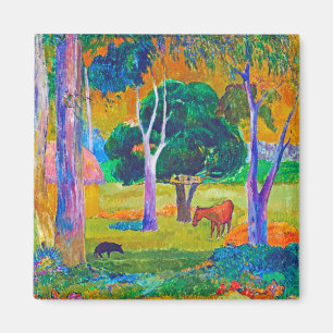 Landscape with Pig and Horse, Gauguin Magnet