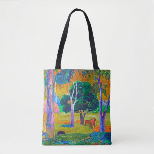 Landscape with Pig and Horse, Gauguin Tote Bag