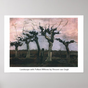 Landscape with Pollard Willows Vincent van Gogh Poster