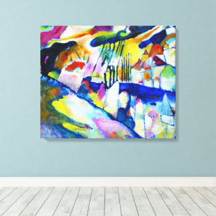 Landscape with Rain by Wassily Kandinsky Canvas Print